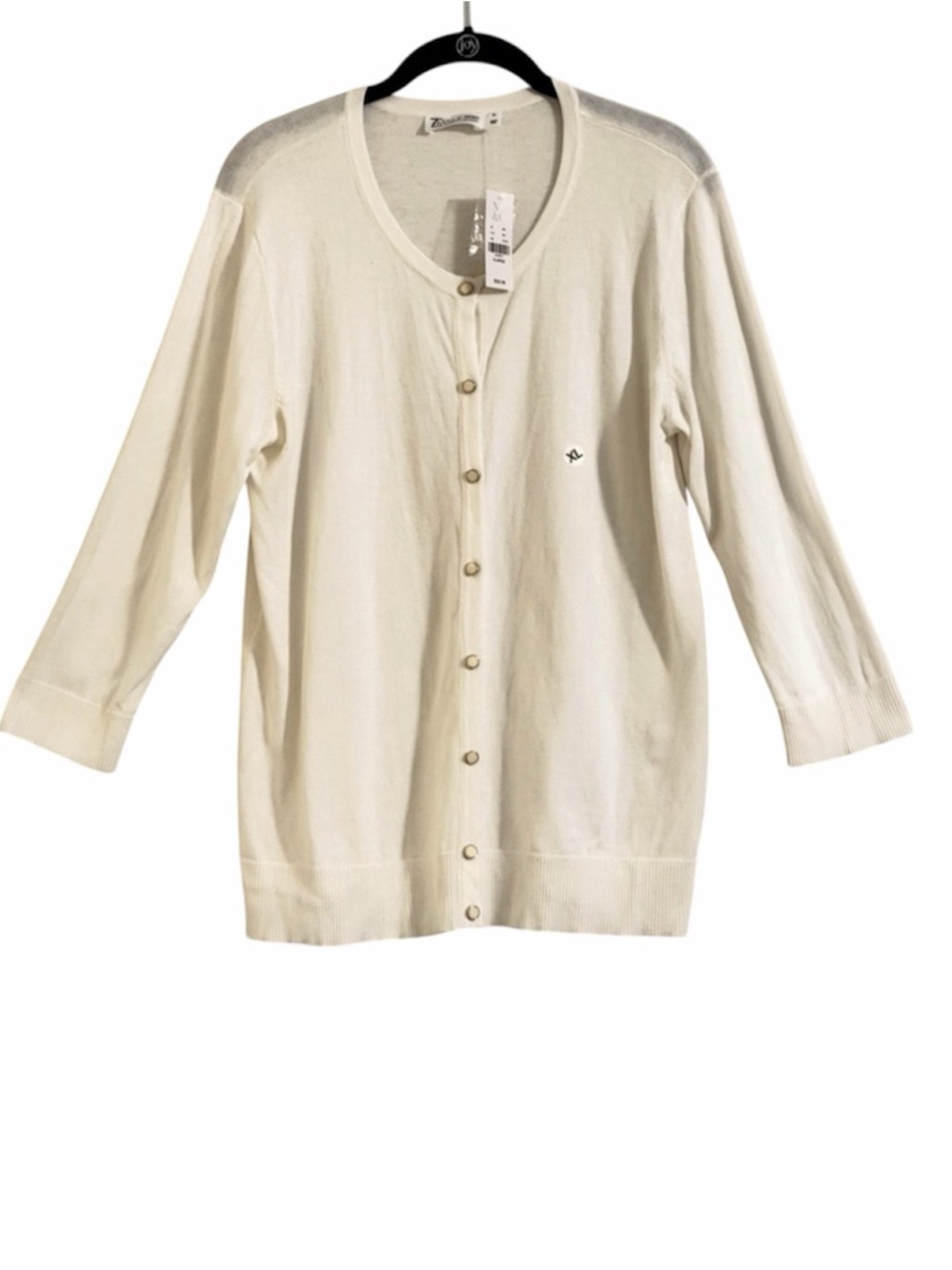 New York & Cimpany Ivory Button-Up Cardigan Sweater Size XL NWT